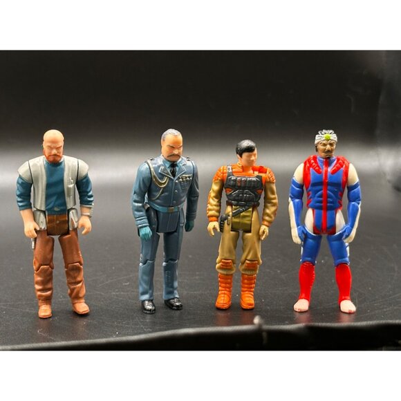 4 M.A.S.K. Action figures Kenner Ali Bombay Miles Mayhem Bruce Sato Alex Sector - Picture 1 of 16